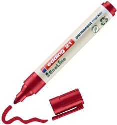 edding Alkoholos marker 1, 5-3mm, Edding 21 EcoLine piros - toptoner