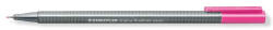 STABILO Tűfilc, 0, 3 mm, STAEDTLER " Triplus 334" , neon rózsaszín