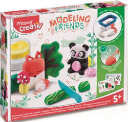 Maped Modellező gyurma készlet, levegőre száradó, MAPED CREATIV, " Modeling Friends Cute" , cukiság