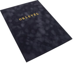 Bluering Oklevéltartó A4, prémium, arany nyomattal, Bluering® fekete - toptoner