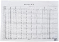 Bluering Jelenléti ív A3, nagy 1 hónapos 2 oldalas C. 60-3 - toptoner