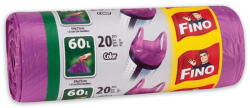 Hewa Szemeteszsák köthető füles 60 literes 20 db/tekercs lila Fino