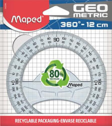 Maped Szögmérő, műanyag, 360°, MAPED " Geometric"