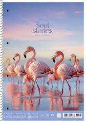 Shkolyaryk Publishing House Spirálfüzet, A4, kockás, 80 lap, SHKOLYARYK " Soul stories" , vegyes