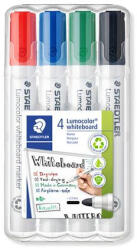 STAEDTLER Táblamarker készlet, 2 mm, kúpos, STAEDTLER " Lumocolor® 351" , 4 különböző szín