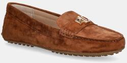 Lauren Ralph Lauren velúr mokaszin Barnsbury barna, lapos talpú, 802821629032 - barna Női 39
