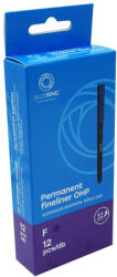 BLUERING Rostirón, tűfilc alkoholos 0, 5mm, OHP Bluering® F kék - toptoner