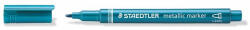 STAEDTLER Dekormarker, 1-2 mm, kúpos, STAEDTLER " 8323" , metálkék