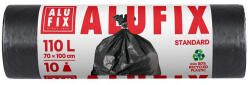 Alufix Szemeteszsák, 110 l, 10 db, 70x110 cm, 25 , ALUFIX, fekete