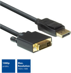 ACT DisplayPort / DVI-D (24+1) kábel 1.8m fekete ACT (AC7505)
