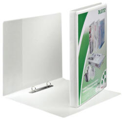 Leitz Gyűrűskönyv panorámás A4, Maxi 5, 1cm, 4 gyűrű, D alakú, PP Leitz fehér (42850001) - toptoner