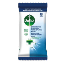 Dettol Nedves felülettisztító kendő antibakteriális hatással 80 db/csomag Dettol - toptoner