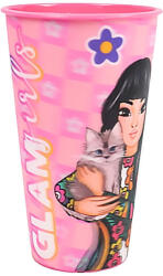 Glam Girls Team 3D hatású műanyag pohár 480 ml (ARJ074753E)