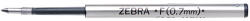 Zebra Golyóstollbetét, 0, 24 mm, ZEBRA " F" , piros