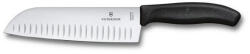 Victorinox Swiss Classic santoku kés, barázdált pengével (17 cm) fekete