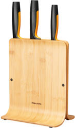 Fiskars Functional Form késkészlet, 3 késsel, bambusz blokkban