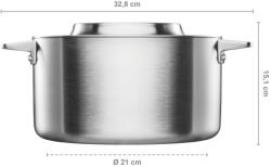 Fiskars Norden lábas fedővel (5 L)