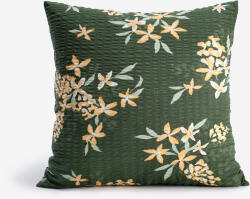 Goldea krepp párnahuzat - sárgabarackszínű virágok 40 x 40 cm