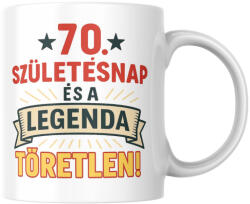 70. Születésnap legenda születésnapi bögre (70_Szuletesnap_legenda_szuletesnapi_bogre)