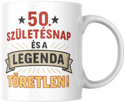 50. Születésnap legenda születésnapi bögre (50_Szuletesnap_legenda_szuletesnapi_bogre)