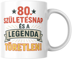  80. Születésnap legenda születésnapi bögre (80_Szuletesnap_legenda_szuletesnapi_bogre)