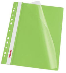 Esselte Gyorsfűző lefűzhető A4, PP 10 db/csomag, Esselte Vivida zöld (13587) - iroda-ellatas