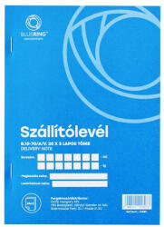 Bluering Szállítólevél A5, 25x3 lapos B. 10-70/A/V Bluering® (B.10-70/A/V) - veryjet