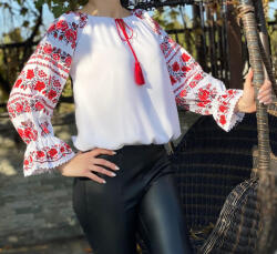 Ie traditionala Bluza stilizata cu motive traditionale Margareta