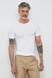 BOSS t-shirt 2 db fehér, férfi, sima - fehér XXL
