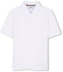 HUGO BOSS gyerek póló fehér, sima, J52042 - fehér 126