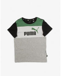 PUMA Essentials+ Colorblock Tee Grey/Green