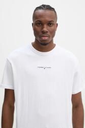 Tommy Jeans pamut póló fehér, férfi, nyomott mintás, DM0DM21110 - fehér XL