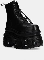 New Rock bőr bakancs CRUST NEGRO + TANK NEGRO TORNILLOS E-34 fekete, női, platformos, M-MILI083CCT-C4 - fekete Női 42
