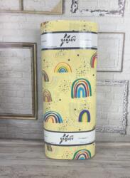 SABAEV Bumbac Satinat 100% Engross - Latiime 240 cm, Lungime 30 ml, Ideal pentru Lenjerii de Pat și Proiecte Textile 11010 galben