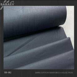 SABAEV Material Bumbac Satinat Uni Engros - Stofa Lenjerii 240 cm Latime Producatori sb 182 gri inchis