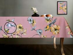 Freeteks Home Fata de masa impermeabila 145 cm x 175 cm FREETEKS HOME little bird roz