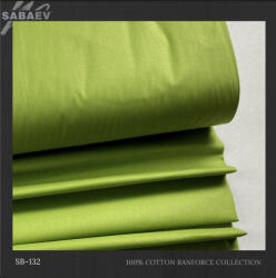 SABAEV Material Bumbac Satinat Uni Engros - Stofa Lenjerii 240 cm Latime Producatori 132 verde