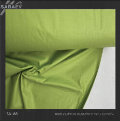 SABAEV Material Bumbac Satinat Uni Engros - Stofa Lenjerii 240 cm Latime Producatori sb 185 verde praz