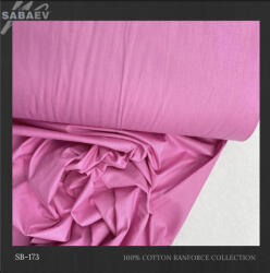 SABAEV Material Bumbac Satinat Uni Engros - Stofa Lenjerii 240 cm Latime Producatori sb 173 roz