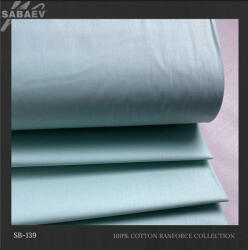 SABAEV bumbac satinat uni sb 139 albastru 240 cm material bumbac ranforce Oeko-Tex 5 ML