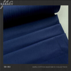 SABAEV Material Bumbac Satinat Uni Engros - Stofa Lenjerii 240 cm Latime Producatori sb 183 bleumarin