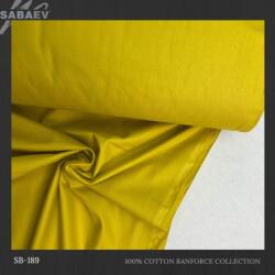 SABAEV Material Bumbac Satinat Uni Engros - Stofa Lenjerii 240 cm Latime Producatori sb 189 galben