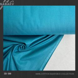 SABAEV Material Bumbac Satinat Uni Engros - Stofa Lenjerii 240 cm Latime Producatori sb 188 turcoaz