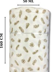  Material Nanghin Inlet Engros 100% Bumbac - 160 cm Latime, 50 ml, 180 gr/mp2 - Fulgi Crem pentru Perne, Burdufuri si Sacose