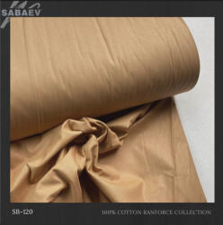 SABAEV Material Bumbac Satinat Uni Engros - Stofa Lenjerii 240 cm Latime Producatori 120 maro