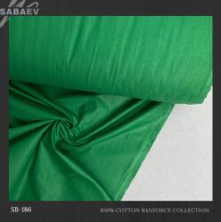 SABAEV Material Bumbac Satinat Uni Engros - Stofa Lenjerii 240 cm Latime Producatori sb 186 verde