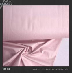 SABAEV Material Bumbac Satinat Uni Engros - Stofa Lenjerii 240 cm Latime Producatori 151 roz deschis