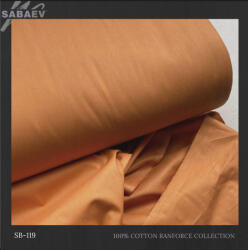 SABAEV Material Bumbac Satinat Uni Engros - Stofa Lenjerii 240 cm Latime Producatori sb 119 maro