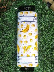 SABAEV Bumbac Satinat 100% Engross - Latiime 240 cm, Lungime 30 ml, Ideal pentru Lenjerii de Pat și Proiecte Textile 4031 banane