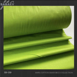 SABAEV bumbac satinat uni sb 130 verde 240 cm material bumbac ranforce Oeko-Tex 5 ML